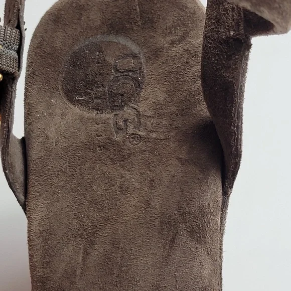 NWOT UGG Arianna Suede Wedge Sandals - Picture 4 of 9